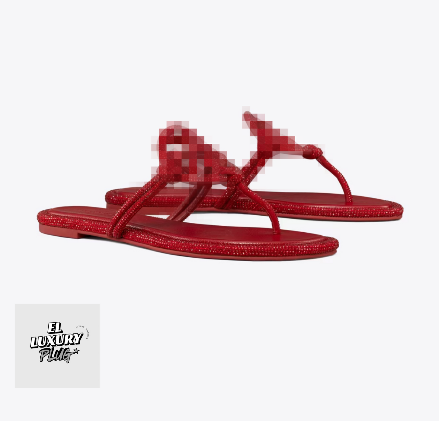 TB SANDALS 03 (RED GLITTER)
